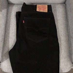 Mens Levi’s 550 Black Denim Jeans Size 38x32 NWOT